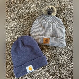 Carhartt Gray and purple Knit Hats